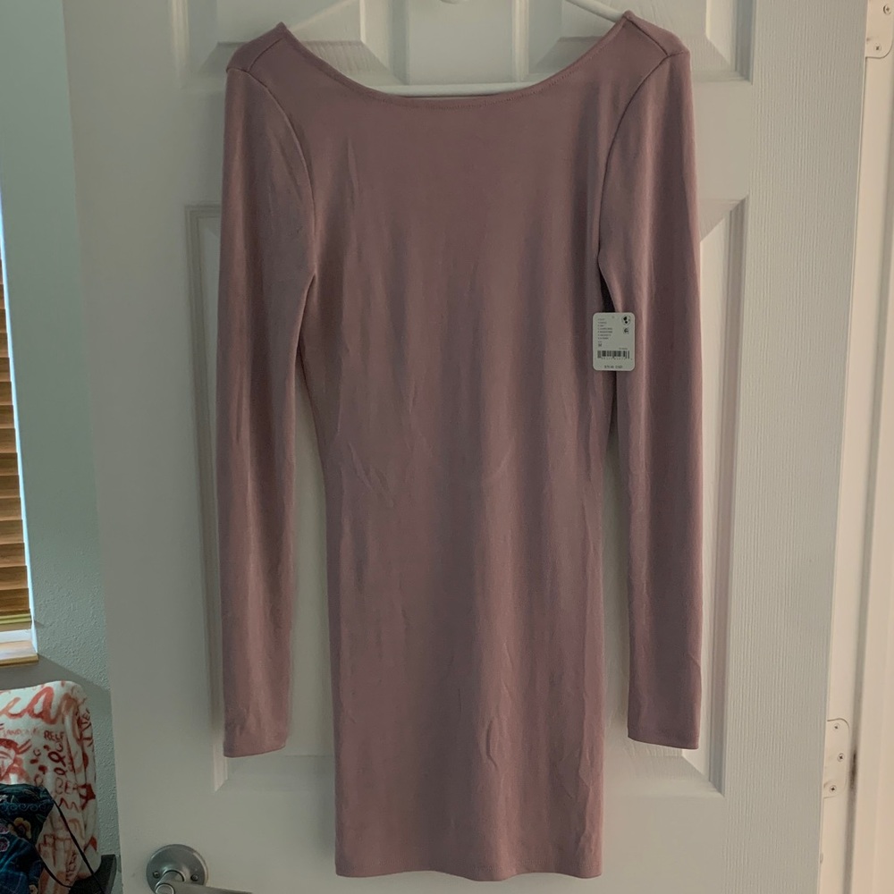 Free People intimately Dawn Pink Long Sleeve Dress